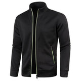 Casaco Masculino De Frio Com Zíper E Gola Em Pé - Promoção de Inverno 2025